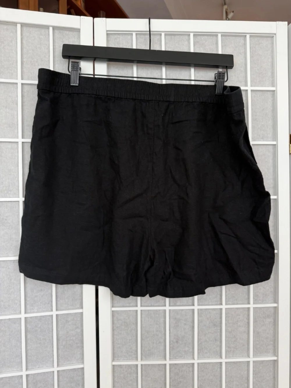 J. Crew Black Linen Blend Short Size XL